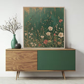 L'immagine su legno - Fiori di prato del nord